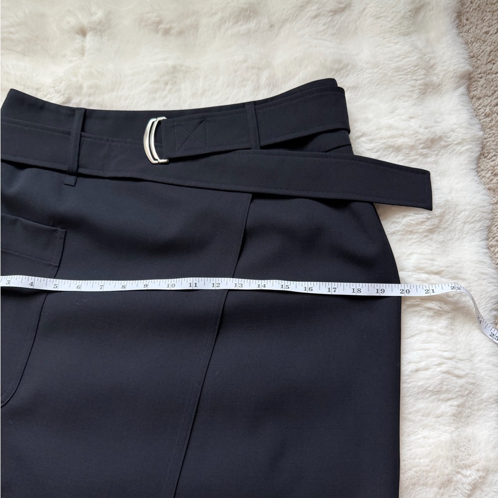MaxMara Luxe Virgin Wool Fox Wrap Black Pencil Skirt-Made in Italy - 10(M) - Picture 14 of 14